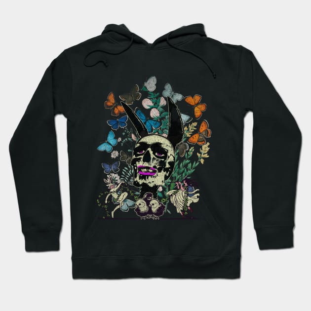 Bunny Skull Hoodie by Liesl Weppen